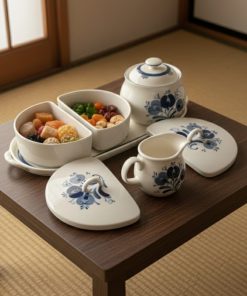 Bộ gốm sứ Nhật men rạn