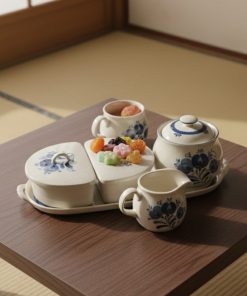 Bộ gốm sứ Nhật men rạn