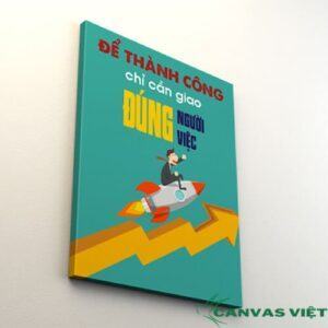 Tranh Canvas Văn Phòng đúng Người đúng Việc Vp003