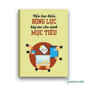 Tranh Canvas Slogan Tạo Cho Mình Mục Tiêu Vp027