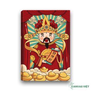 Tranh Canvas Thần Tài K055
