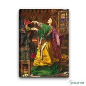 Tranh Canvas đẹp Cô Gái Châu âu Cd009