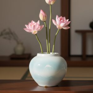 Bình Gốm Phú Sĩ Thủ Công Cao Cấp