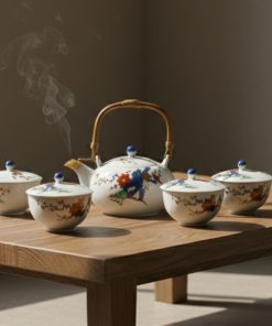 bộ bình ngủ sắc, có nắp