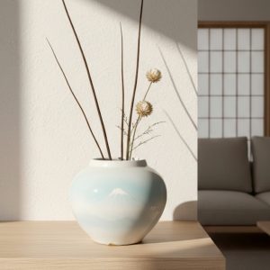 Bình Gốm Phú Sĩ Thủ Công Cao Cấp