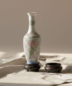 Bình Hoa Gốm Nhật đục Hoa Vẽ Tay