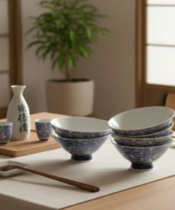 Bộ 6 Chén ăn Cơm Gốm Nhật