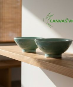 Chén Mộc Men Chảy Gốm Nhật