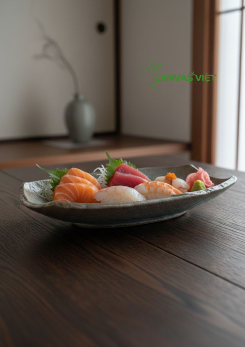 Dĩa Mộc Gốm Nhật Dáng Dài – Men Mộc Thủ Công (2)