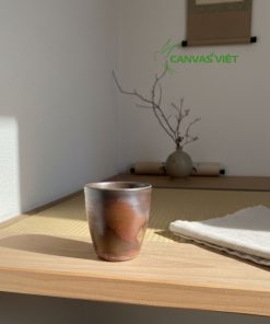 Ly Gốm Bizen Hỏa Biến Thủ Công (2)