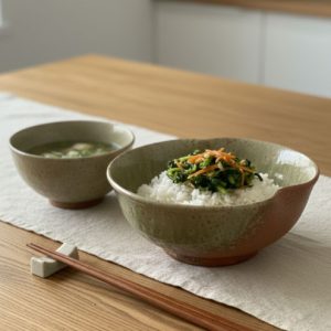 Tô Gốm Nhật Mộc Lòng Men Chảy – Thủ Công Nhật Bản