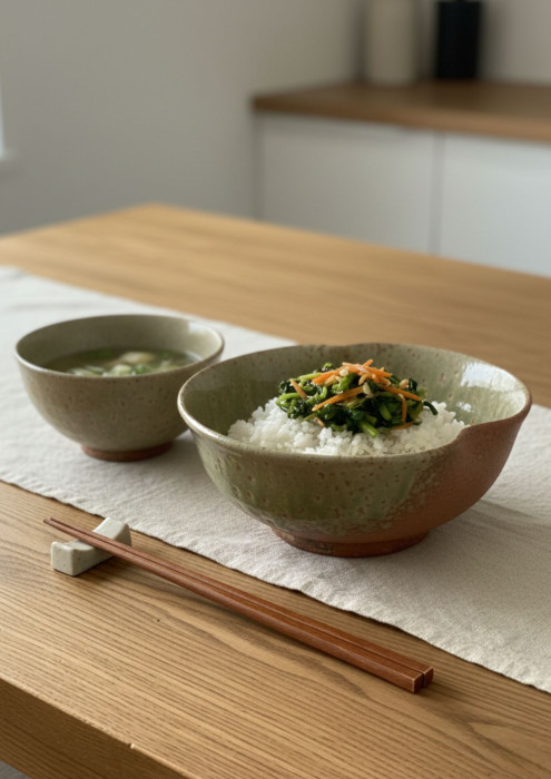 Tô Gốm Nhật Mộc Lòng Men Chảy – Thủ Công Nhật Bản