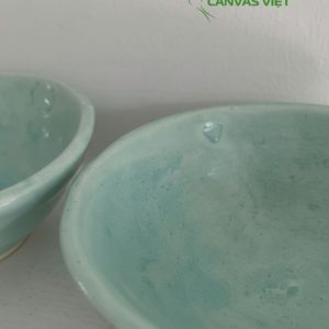 Chén Mộc Men Chảy Gốm Nhật