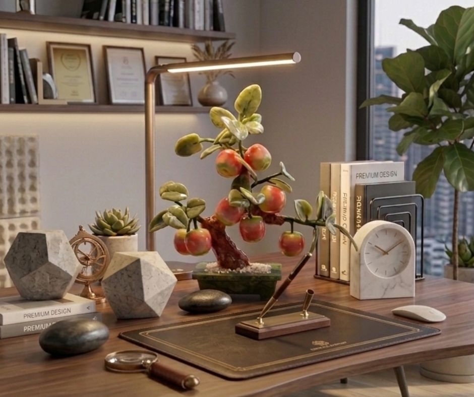 Chậu Cây Đào Gốm Sứ Cao Cấp