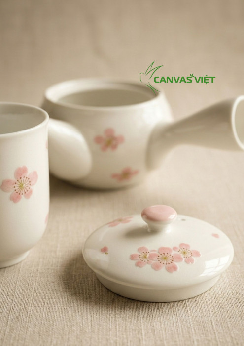 Set Trà Phu Thê Hoa Anh đào (1)