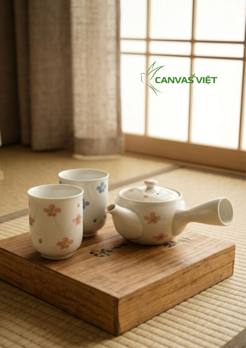 Set Trà Phu Thê Hoa Anh đào (2)