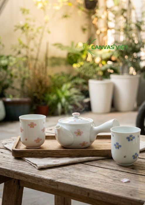 Set Trà Phu Thê Hoa Anh đào (3)