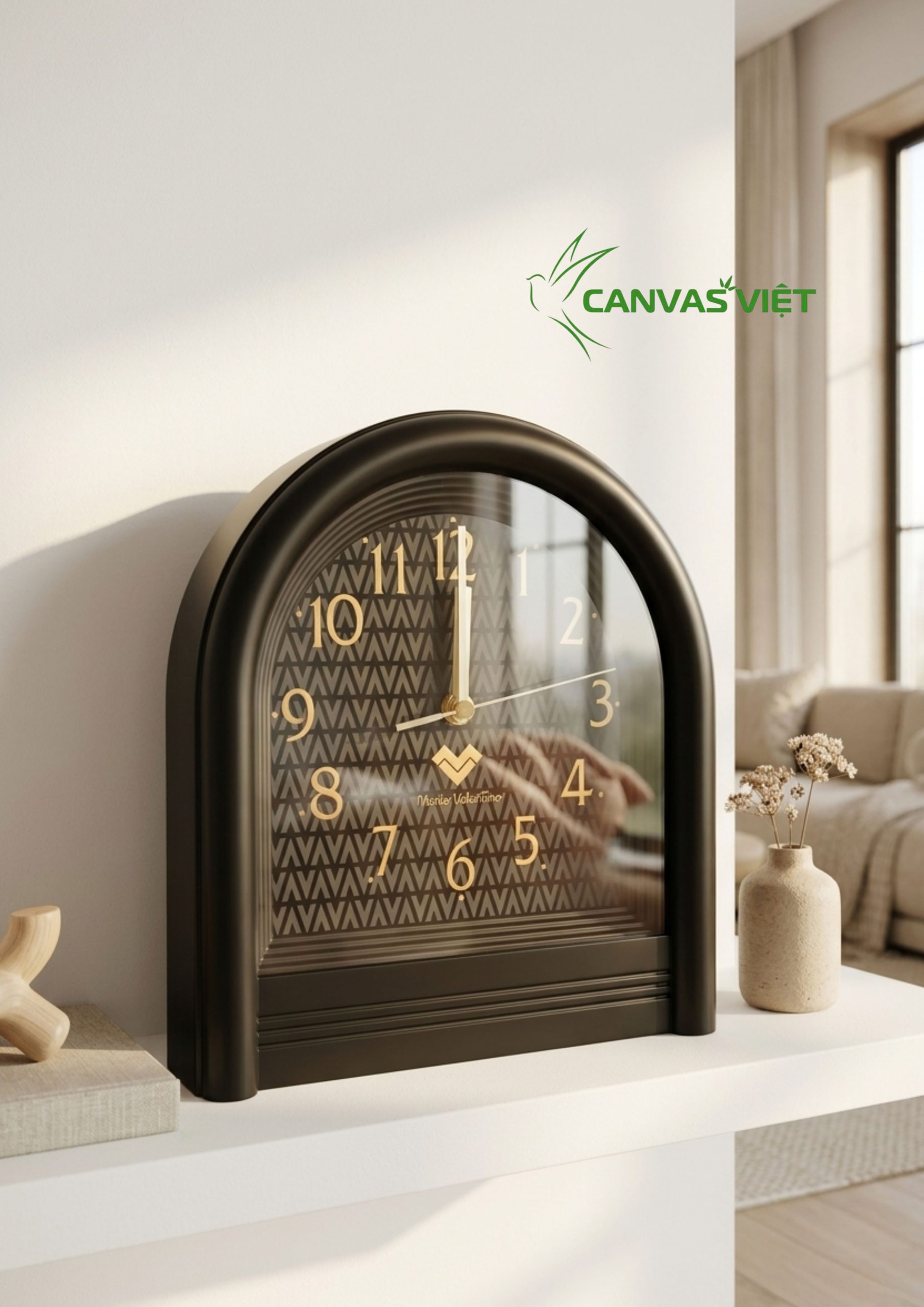 đồng hồ trang trí Valentino