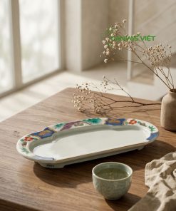 Khay Gốm Sứ Nhật Decor – Điểm Nhấn Tinh Tế Cho Không Gian Sống