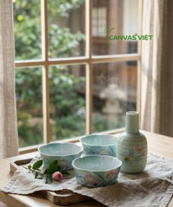 SET 3 CHÉN & BÌNH GỐM NHẬT